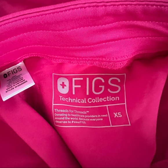 Figs Hot Pink Rafaela Top XS / Jogger XS - Picture 2 of 5